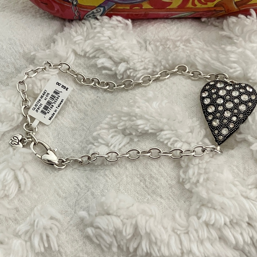 Brighton Silver Heart Charm Bracelet - Picture 2 of 5